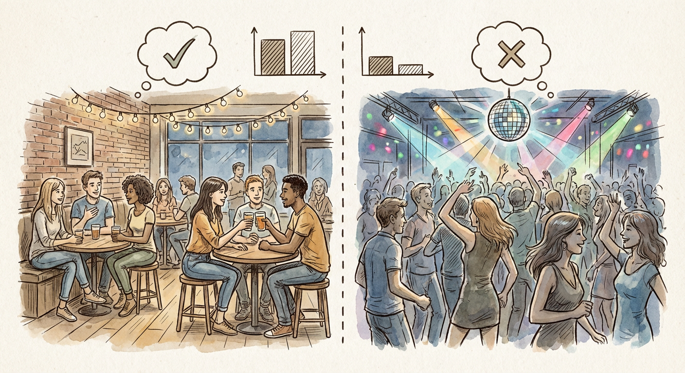 Illustration for Soft Clubbing Is Quietly Winning: Why Your Favorite Venue Is Going Earlier, Quieter, and Sober-Friendly